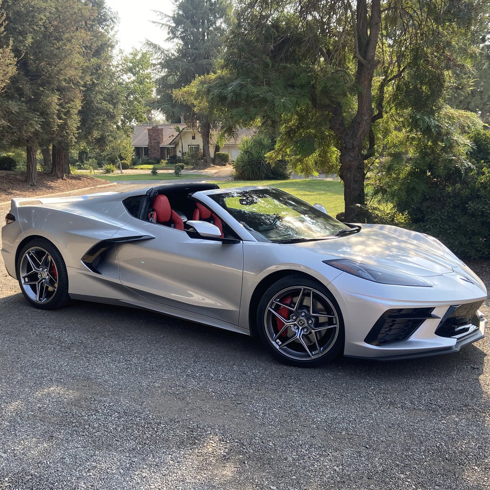 19" 20" HRE FF11 Silver 19x9 20x11.5 Concave Wheels Rims Fits Chevy Corvette C8