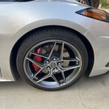 19" 20" HRE FF11 Silver 19x9 20x11.5 Concave Wheels Rims Fits Chevy Corvette C8