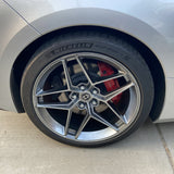 19" 20" HRE FF11 Silver 19x9 20x11.5 Concave Wheels Rims Fits Chevy Corvette C8