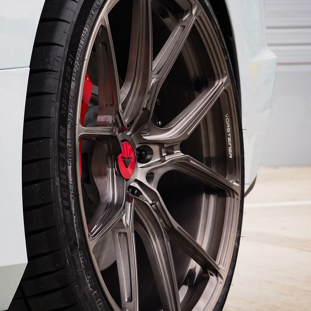 20/21" Vorsteiner VPX 101 Brushed 20x9 21x12 Wheels Rims Fits Corvette C8