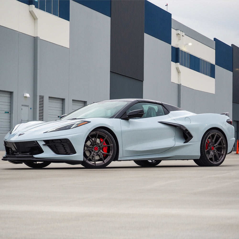 20/21" Vorsteiner VPX 101 Brushed 20x9 21x12 Wheels Rims Fits Corvette C8