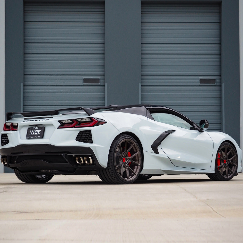 20/21" Vorsteiner VPX 101 Brushed 20x9 21x12 Wheels Rims Fits Corvette C8