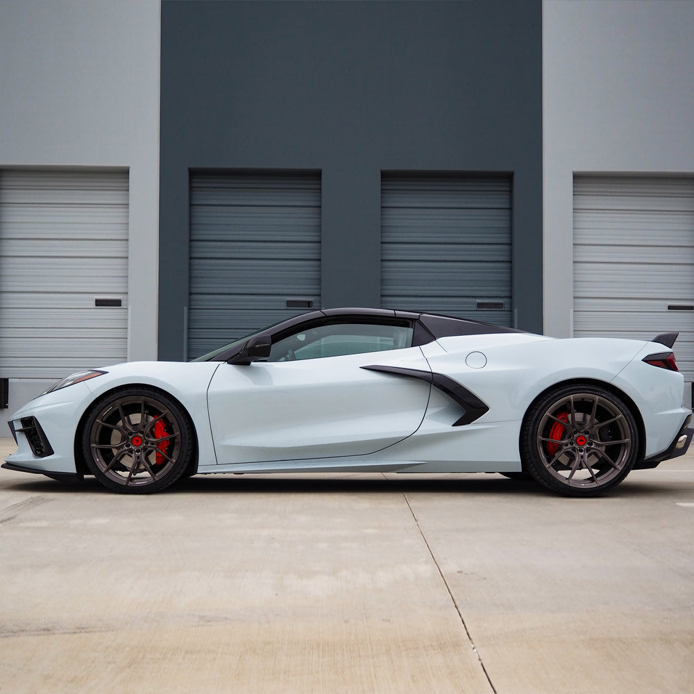 20/21" Vorsteiner VPX 101 Brushed 20x9 21x12 Wheels Rims Fits Corvette C8