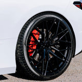 19/20" Avant Garde M520R Black 19x8.5 20x11 Wheels Rims Fits Chevy Corvette C8