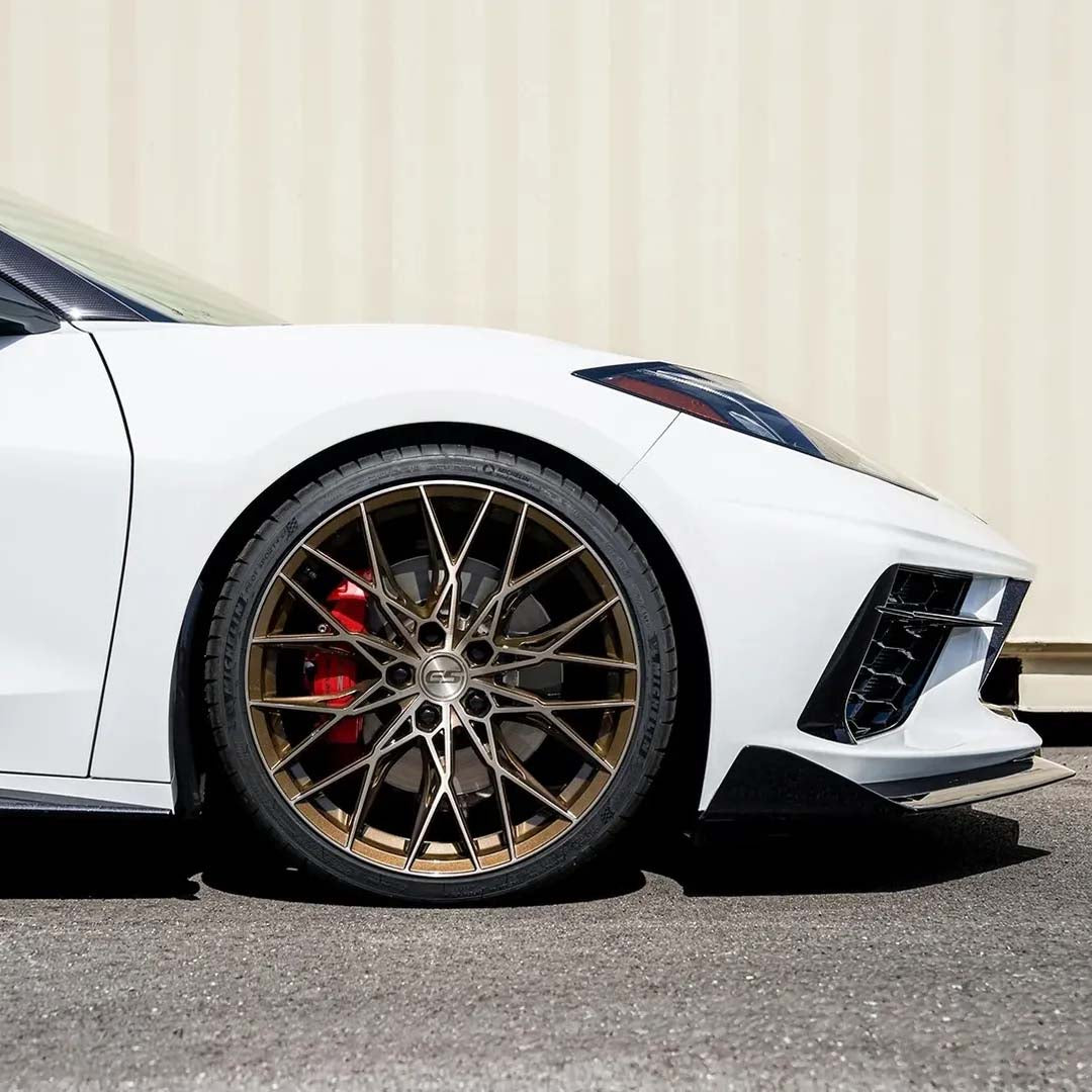 20/21" E5 Sebring Bronze Brushed Tint 20x9 21x12 Concave Wheels for Corvette C8 Stingray (2020-2027) | Set of 4