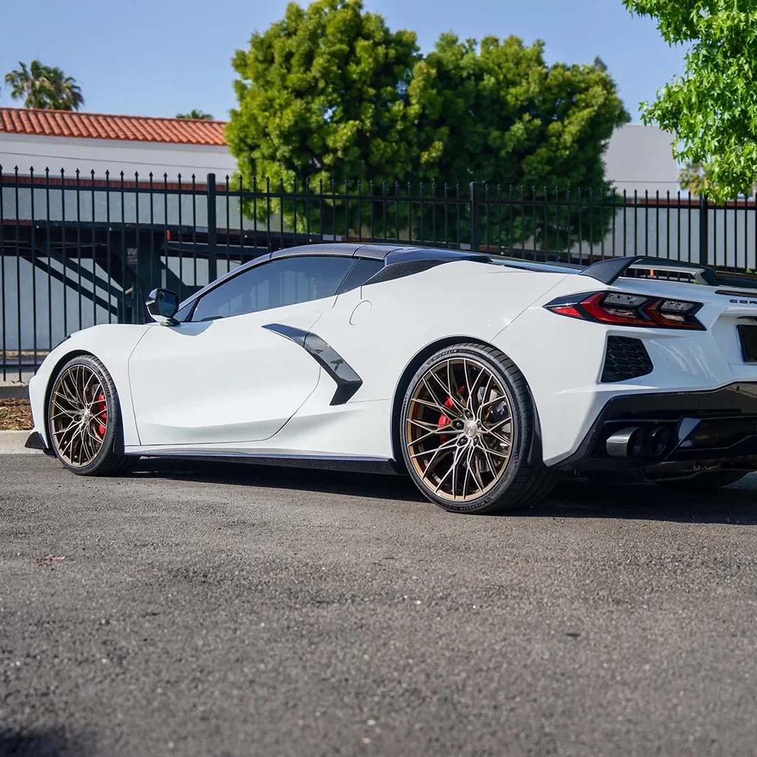 20/21" E5 Sebring Bronze Brushed Tint 20x9 21x12 Concave Wheels for Corvette C8 Stingray (2020-2027) | Set of 4