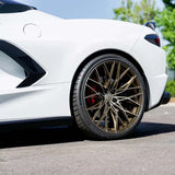20/21" E5 Sebring Bronze Brushed Tint 20x9 21x12 Concave Wheels for Corvette C8 Stingray (2020-2027) | Set of 4