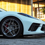 19" 20" HRE FF11 Silver 19x9 20x11.5 Concave Wheels Rims Fits Chevy Corvette C8