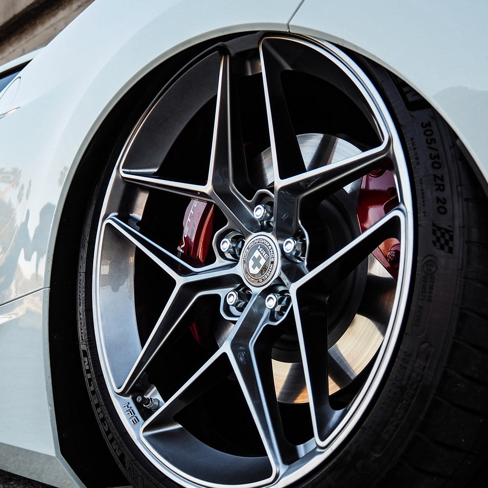 19" 20" HRE FF11 Silver 19x9 20x11.5 Concave Wheels Rims Fits Chevy Corvette C8