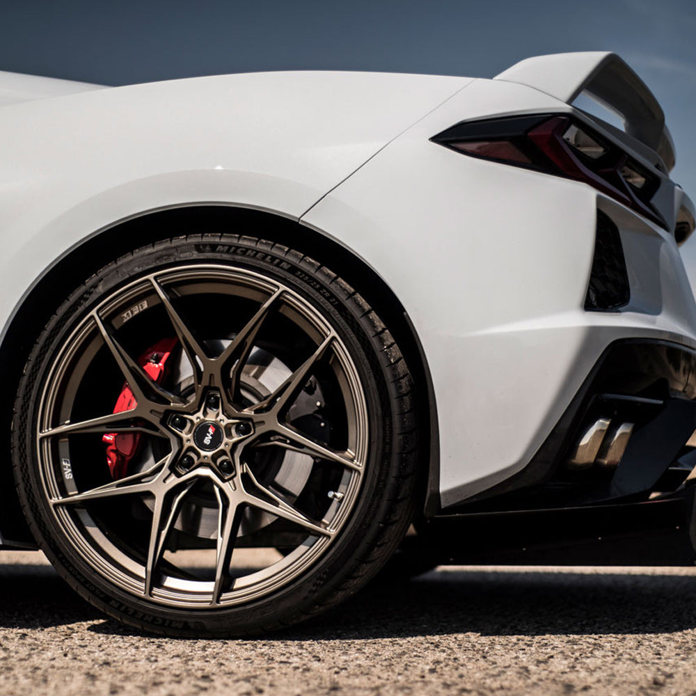20/21" Savini SV-F5 Black 20x9 21x12 Wheels Rims Fits Chevrolet Corvette C8
