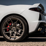20/21" Savini SV-F5 Black 20x9 21x12 Wheels Rims Fits Chevrolet Corvette C8