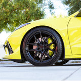 20/21" Savini SV-F5 Black 20x9 21x12 Wheels Rims Fits Chevrolet Corvette C8