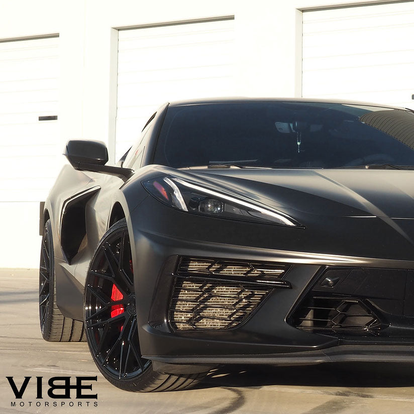 20/21" Avant Garde M520R Black 20x9 21x12 Wheels Rims Fits Chevrolet Corvette C8