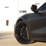 19/20" Avant Garde M520R Black 19x8.5 20x11 Wheels Rims Fits Chevy Corvette C8