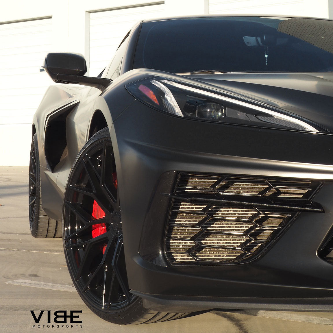19/20" Avant Garde M520R Black 19x8.5 20x11 Wheels Rims Fits Chevy Corvette C8