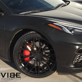 19/20" Avant Garde M520R Black 19x8.5 20x11 Wheels Rims Fits Chevy Corvette C8