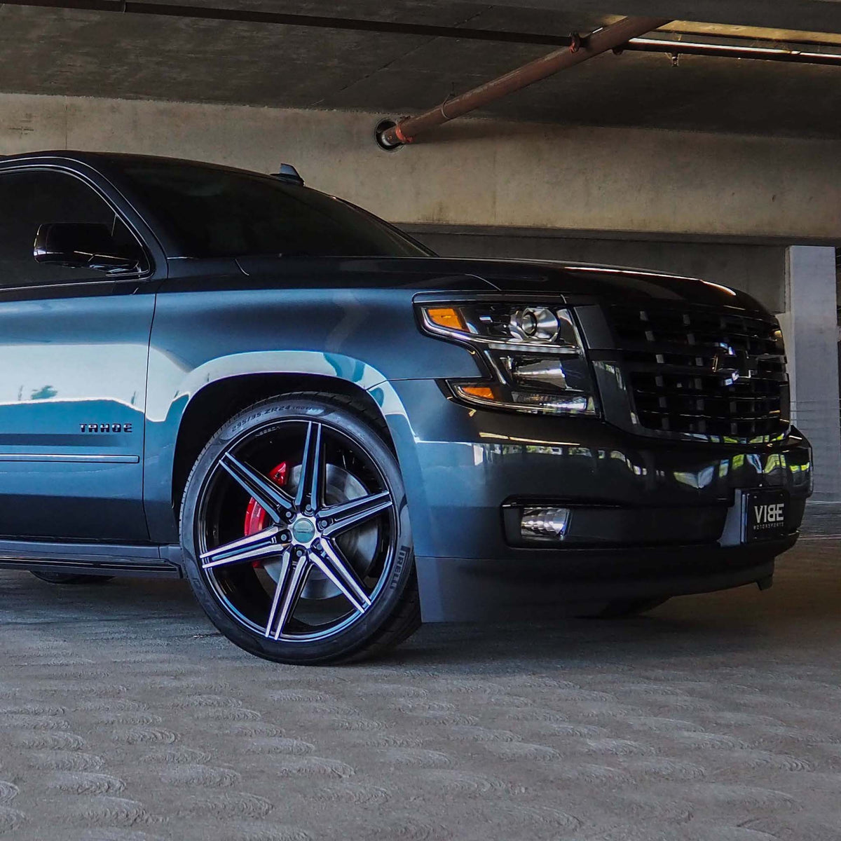 20" Vossen HF6-2 Tinted Gloss Black 20x9.5 Concave Wheels Fits Chevrolet Tahoe