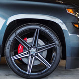 20" Vossen HF6-2 Tinted Gloss Black 20x9.5 Concave Wheels Fits Chevrolet Tahoe