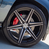 20" Vossen HF6-2 Tinted Gloss Black 20x9.5 Concave Wheels Fits Chevrolet Tahoe