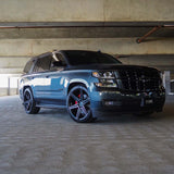 24" Vossen HF6-2 Tinted Gloss Black 24x10 Concave Wheels Fits Chevrolet Tahoe