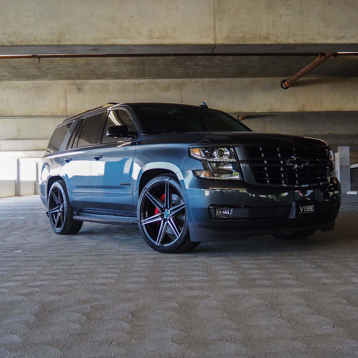 20" Vossen HF6-2 Tinted Gloss Black 20x9.5 Concave Wheels Fits Chevrolet Tahoe