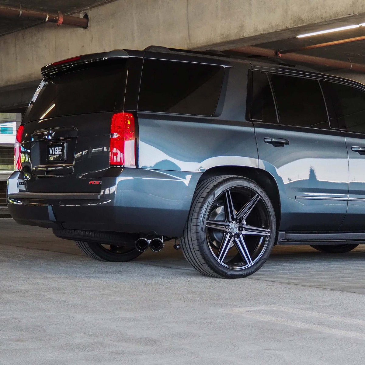 24" Vossen HF6-2 Tinted Gloss Black 24x10 Concave Wheels Fits Chevrolet Tahoe