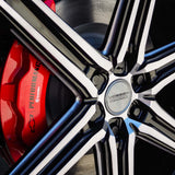 24" Vossen HF6-2 Tinted Gloss Black 24x10 Concave Wheels Fits Chevrolet Tahoe