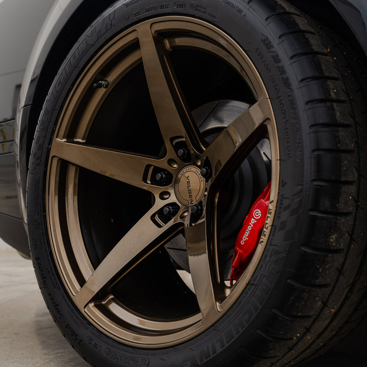 20" Velgen Classic5 Bronze Concave Wheels Rims Fits Dodge Challenger Widebody