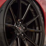 20" SAVINI SV-F4 BLACK FORGED CONCAVE WHEELS RIMS FITS CADILLAC CTS V COUPE