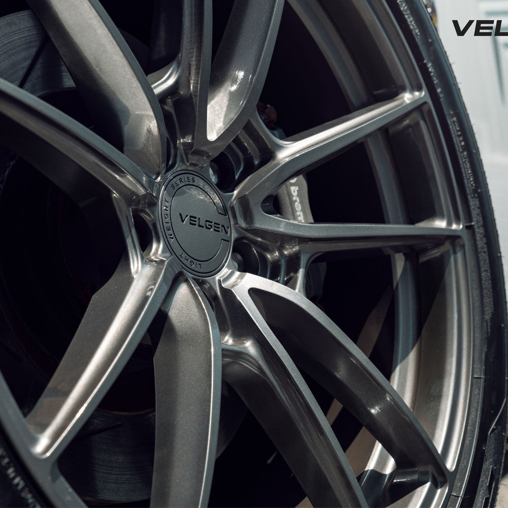 20" Velgen VF5 Grey Forged Concave Wheels Rims Michelin Tires Fits Ford Mustang