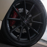 20" SAVINI SV-F4 BLACK FORGED CONCAVE WHEELS RIMS FITS CADILLAC CTS V COUPE
