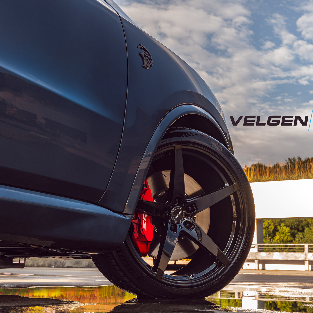 20" Velgen Classic5 20x10.5 Gloss Black Concave Wheels Rims Fits Dodge Durango