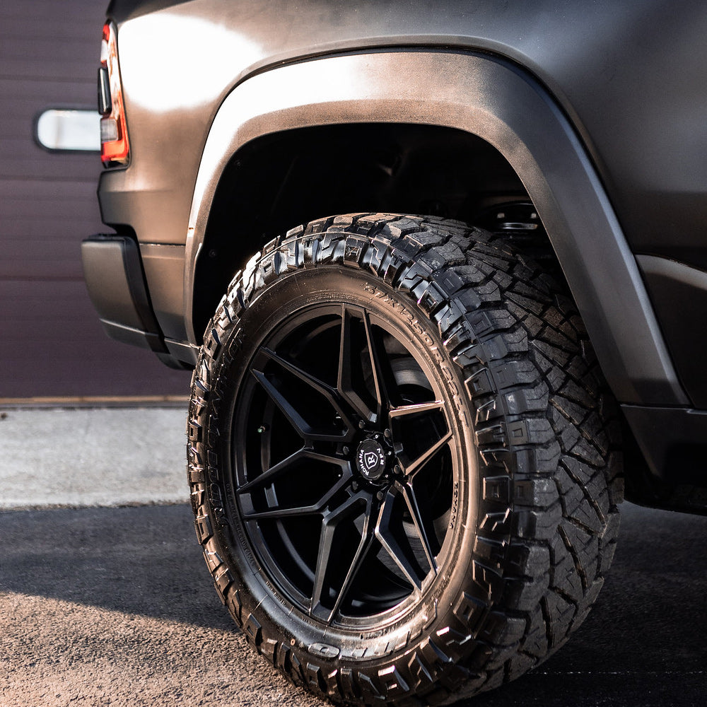 22" Rohana RFV2 Black ET0 Forged Wheels Rims Fits 2019-2022 GMC Sierra 1500