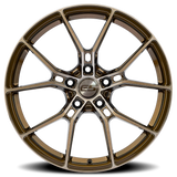 E5 Daytona Bronze Brushed Tint Form Forged Corvette wheel - side profile