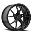 E5 Daytona Gloss Black Form Forged Corvette wheel - face view