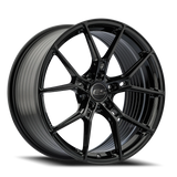 E5 Daytona Gloss Black Form Forged Corvette wheel - face view