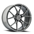 E5 Daytona Titanium Brushed Tint Form Forged Corvette wheel - face view