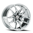 E5 Forged Laguna Brushed Aluminum wheel for C8 Corvette Z06 / E-Ray / ZR1 - face view