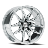 E5 Forged Laguna Brushed Aluminum wheel for C8 Corvette Z06 / E-Ray / ZR1 - face view