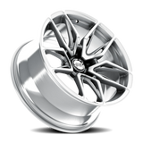 E5 Forged Laguna Brushed Aluminum wheel for C8 Corvette Z06 / E-Ray / ZR1 - angled view