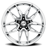 E5 Forged Laguna Brushed Aluminum wheel for C8 Corvette Z06 / E-Ray / ZR1 - side profile