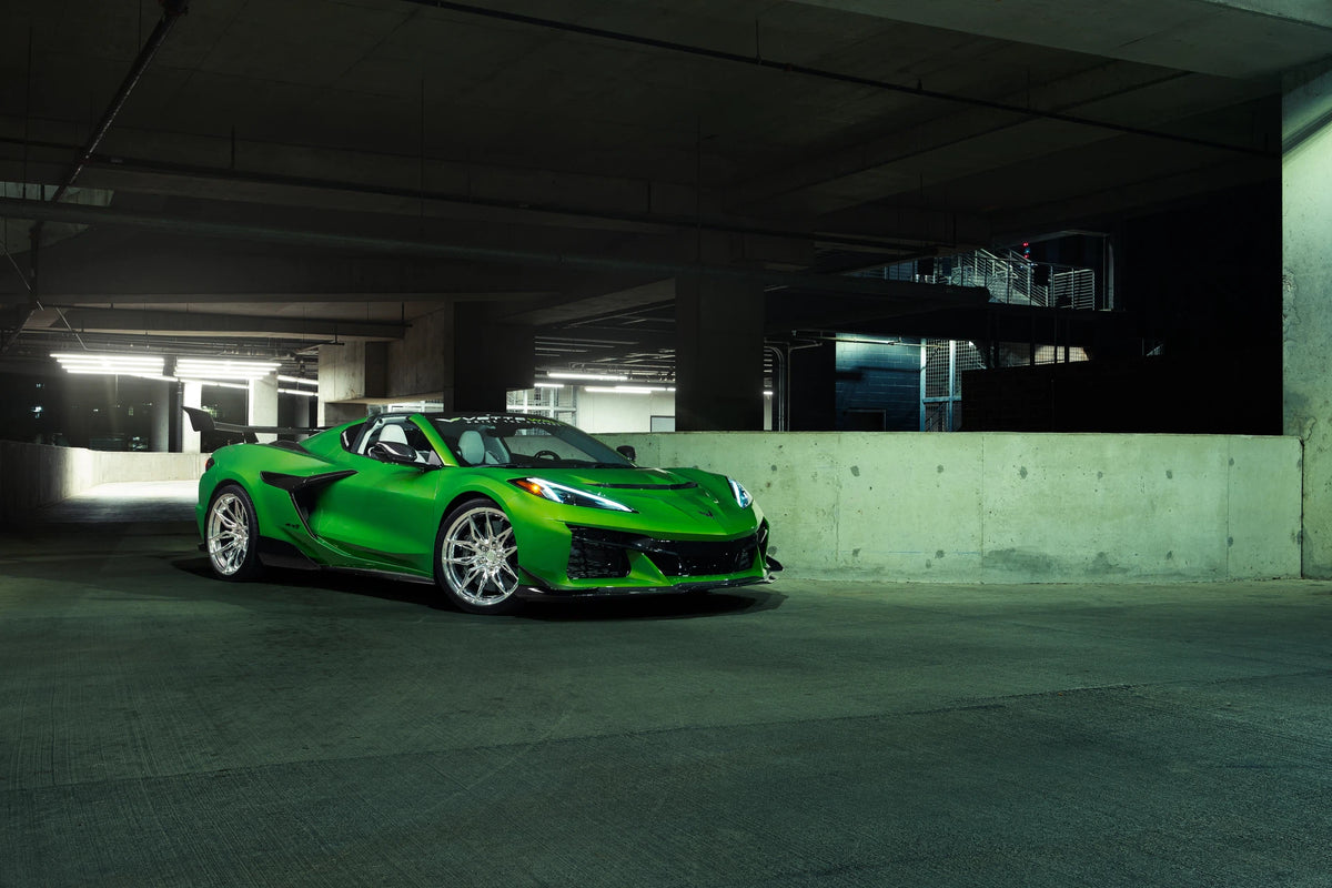 E5 Forged Laguna wheels - Laguna on a C8 Corvette