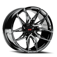 E5 Forged Laguna Gloss Black wheel for C8 Corvette Z06 / E-Ray / ZR1 - face view