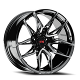 E5 Forged Laguna Gloss Black wheel for C8 Corvette Z06 / E-Ray / ZR1 - face view