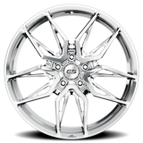 E5 Forged Laguna Polished wheel for C8 Corvette Z06 / E-Ray / ZR1 - side profile