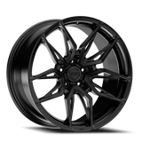 E5 Forged Laguna Satin Black wheel for C8 Corvette Z06 / E-Ray / ZR1 - face view
