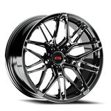 E5 Forged Sonoma Gloss Black wheel for C8 Corvette Z06 / E-Ray / ZR1 - face view