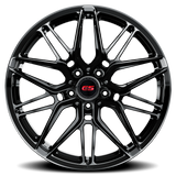 E5 Forged Sonoma Gloss Black wheel for C8 Corvette Z06 / E-Ray / ZR1 - side profile