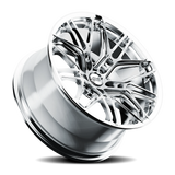 E5 Forged Sonoma Polished wheel for C8 Corvette Z06 / E-Ray / ZR1 - angled view