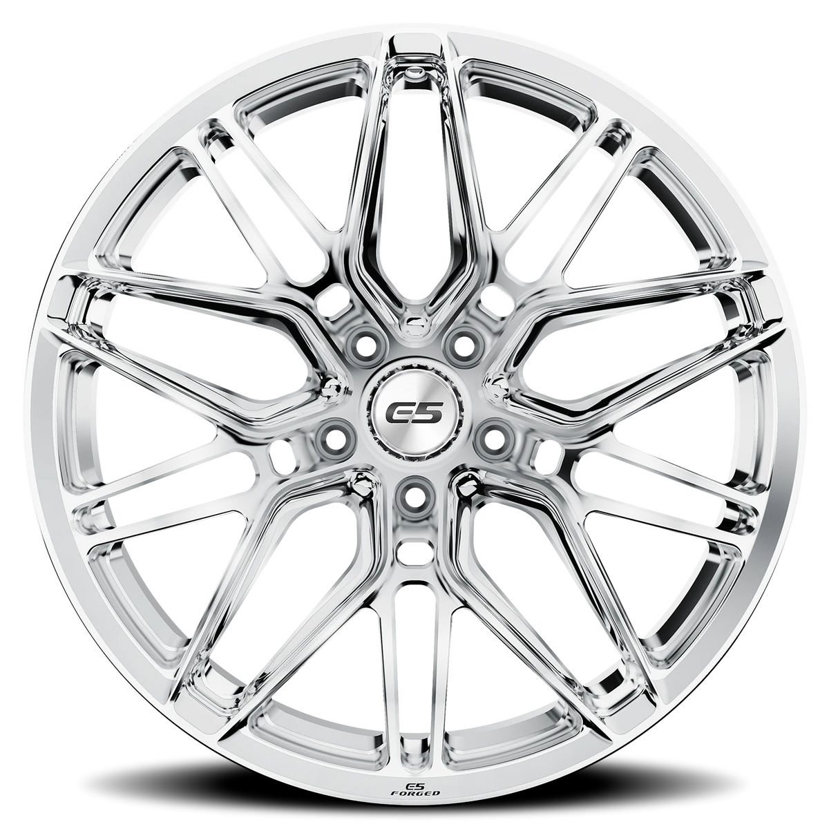 E5 Forged Sonoma Polished wheel for C8 Corvette Z06 / E-Ray / ZR1 - side profile